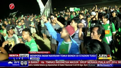 Temui Bonek, Menpora Imbau Bonek Tidak Longmarch ke Ancol