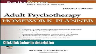 Ebook Adult Psychotherapy Homework Planner Free Online