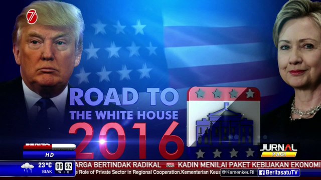 Polling: Hillary Lebih Unggul 9 Persen dari Trump