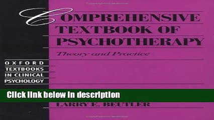 Ebook Comprehensive Textbook of Psychotherapy: Theory and Practice (Oxford Series in Clinical