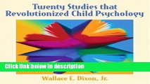 Books Twenty Studies That Revolutionized Child Psychology Free Online