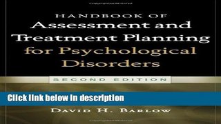 Ebook Handbook of Assessment and Treatment Planning for Psychological Disorders, 2/e Free Online