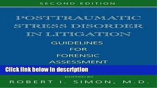 Books Posttraumatic Stress Disorder in Litigation, Second Edition: Guidelines for Forensic