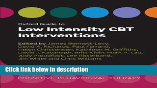 Ebook Oxford Guide to Low Intensity CBT Interventions (Oxford Guides to Cognitive Behavioural