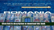 [Read PDF] Romania - Culture Smart!: The Essential Guide to Customs   Culture Ebook Free