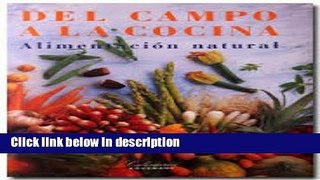 Ebook Del campo a la cocina Free Online