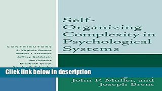 Ebook Self-Organizing Complexity in Psychological Systems (Psychological Issues) Free Online