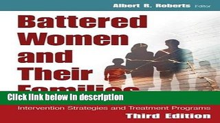 Books Battered Women and Their Families: Intervention Strategies and Treatment Programs, Third