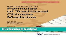 Books Introduction to Formulae of Traditional Chinese Medicine (World Century Compendium to Tcm)
