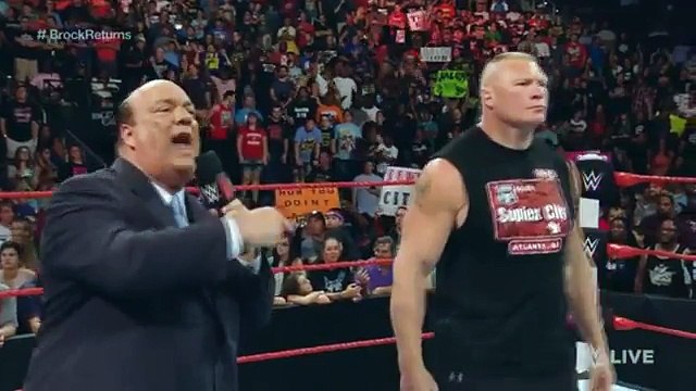 WWE RAW Randy Ortan Rko Brock Lesnar on Monday Night Raw HD
