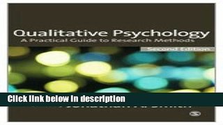 Ebook Qualitative Psychology: A Practical Guide to Research Methods Free Download