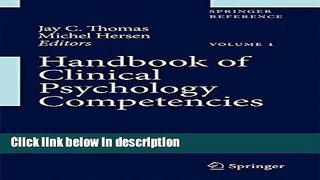 Ebook Handbook of Clinical Psychology Competencies Free Online