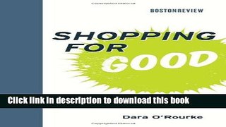 Books Shopping for Good (Boston Review Books) Free Online