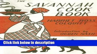 Books The Savannah Cook Book Free Online