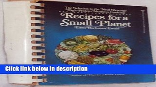 Books Recipes for a Small Planet: The Art and Science of High Protein Vegetarian Cookery Full