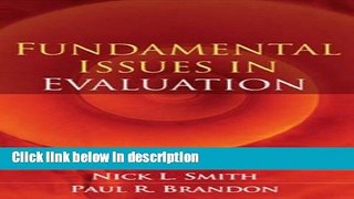 Ebook Fundamental Issues in Evaluation Full Online