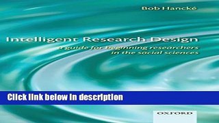 Books Intelligent Research Design: A Guide for Beginning Researchers in the Social Sciences Free