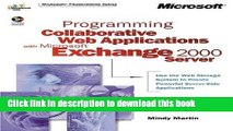 Ebook Programming Collaborative Web Applications with MicrosoftÂ® Exchange 2000 Server (DV-MPS