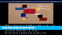 Books The Oxford Handbook of Personality and Social Psychology (Oxford Library of Psychology) Full
