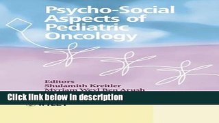 Books Psychosocial Aspects of Pediatric Oncology Free Online