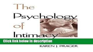 Books The Psychology of Intimacy Full Online