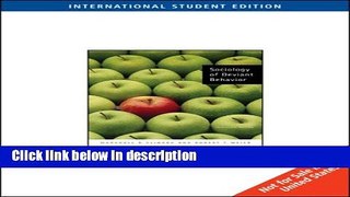 Ebook Sociology of Deviant Behavior Full Online