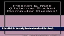 Books Pocket E-mail (Usborne Pocket Computer Guides) Free Online