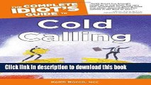 Books The Complete Idiot s Guide to Cold Calling (Complete Idiot s Guides (Lifestyle Paperback))