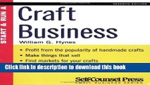Books Start   Run a Craft Business (Start   Run Business Series) Free Online