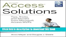 Books Access Solutions: Tips, Tricks, and Secrets from Microsoft Access MVPs Full Download