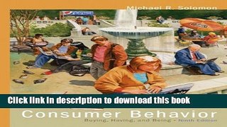 Books Consumer Behavior, Ninth Edition Full Online