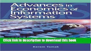 Ebook Advances in the Economics of Information Systems Free Online
