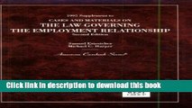 Books 1995 Supplement to Cases and Materials on the Law Governing the Employment Relationship Full