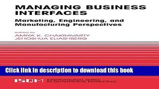Books Managing Business Interfaces: Marketing and Engineering Issues in the Supply Chain and