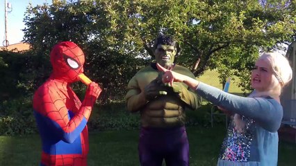 Elsa Hit With Soccer Ball! Joker & Maleficent vs Spiderman Fun Superhero Movie In Real Life In 4K