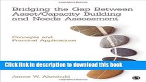 Books Bridging The Gap Between Asset/Capacity Building and Needs Assessment: Concepts and