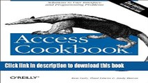 Ebook Access Cookbook: Solutions to Common User Interface   Programming Problems Full Online