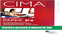 Books CIMA - P4 Organisational Management and Information Systems 2007: Study Text Free Online