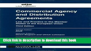 Books Commercial Agency and Distribution Agreements:Law and Practice of the Member States of the