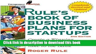 Books Rule s Book of Business Plans for Startups Free Online