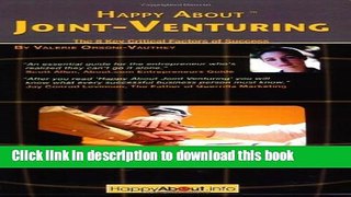 Books Happy About Joint Venturing: The 8 Critical Factors of Success Free Online