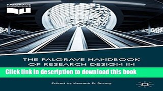 Books The Palgrave Handbook of Research Design in Business and Management Full Online