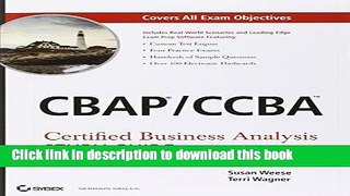 Books CBAP / CCBA Certified Business Analysis Study Guide Free Online
