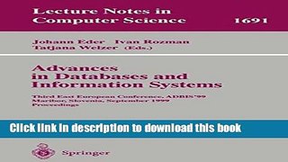 Ebook Advances in Databases and Information Systems: Third East European Conference, ADBIS 99,