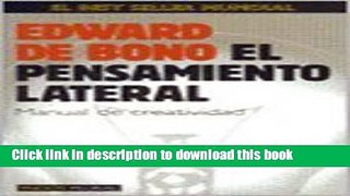 PDF  El Pensamiento Lateral (Spanish Edition)  Online