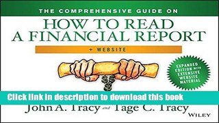 Ebook The Comprehensive Guide on How to Read a Financial Report, + Website: Wringing Vital Signs