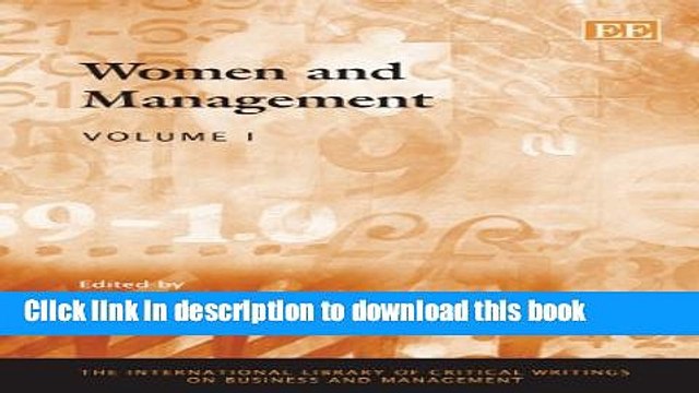 PDF Women and Management (The International Library of Critical Writings on Business and