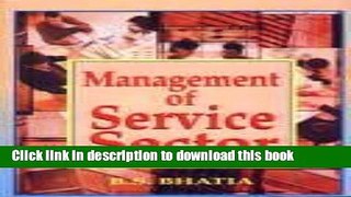 Download  Management of Service Sector  Online