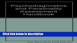 Ebook (w374) Psychodiagnostics and Personality Assessment Handbook Free Online