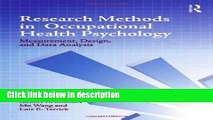 Books Research Methods in Occupational Health Psychology: Measurement, Design and Data Analysis
